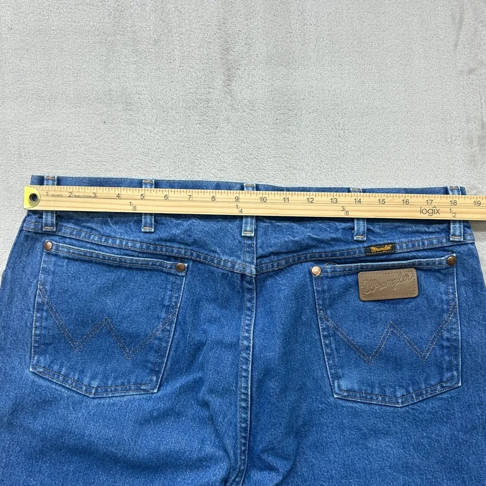 Wrangler Jeans Mens 40x34 Blue Cowboy Cut 13MWZ Original Fit Straight Leg Denim